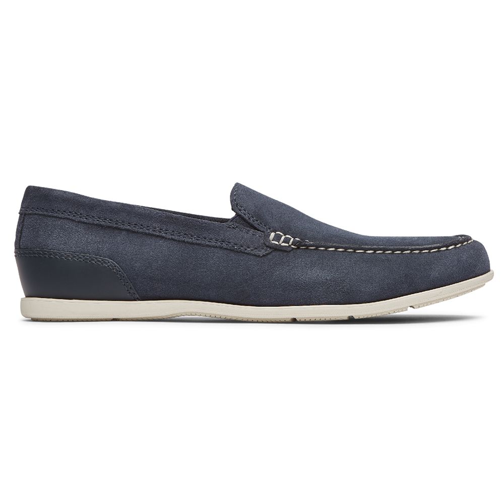 Rockport Canada Malcom Venetian - Mens Slip-Ons Blue (ZUF057681)